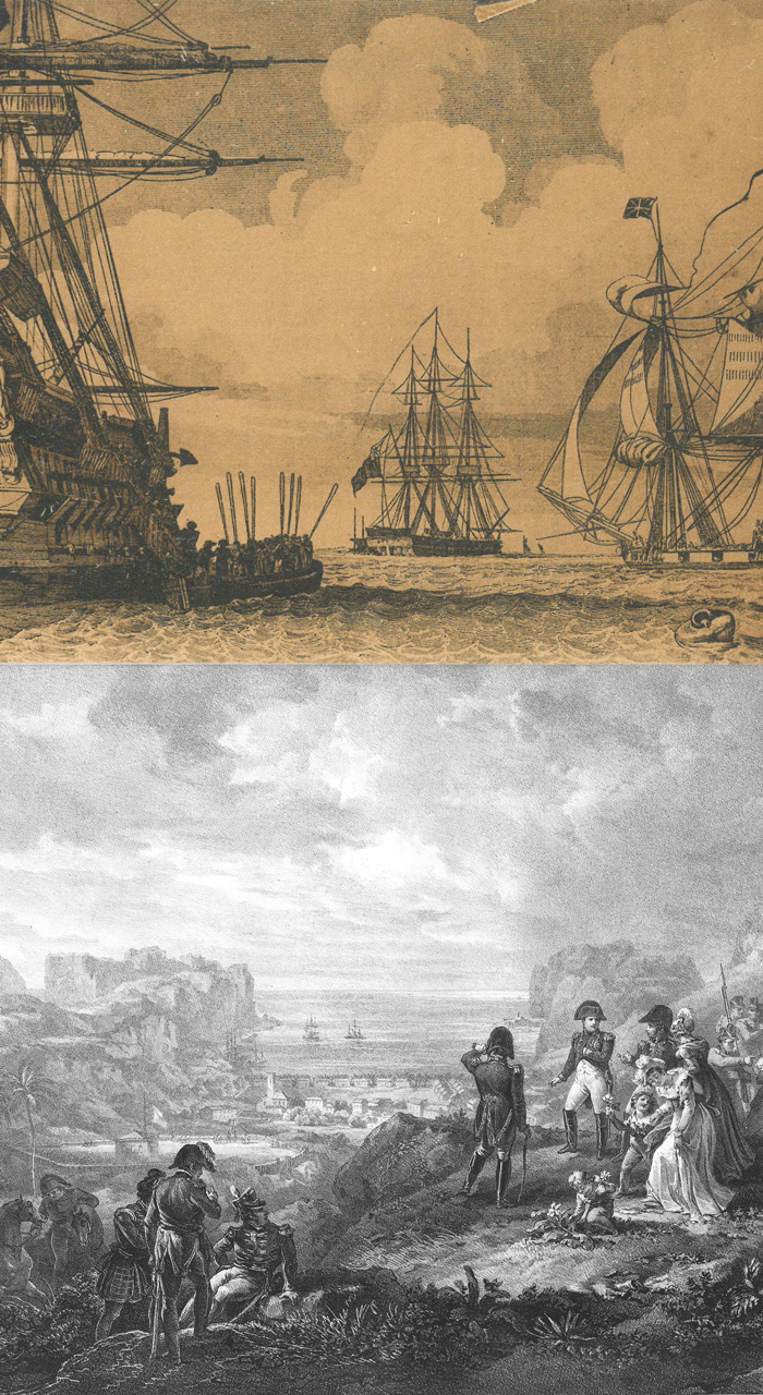 Napoléon 1er en exil sur l'ile de Sainte Hélène