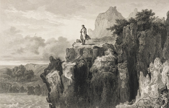 Parti en juillet 1815 de Plymouth au sud de l’Angleterre, Napoléon arrive le 16 octobre de la même année à Sainte-Hélène et débarque finalement sur l’île le 17.
