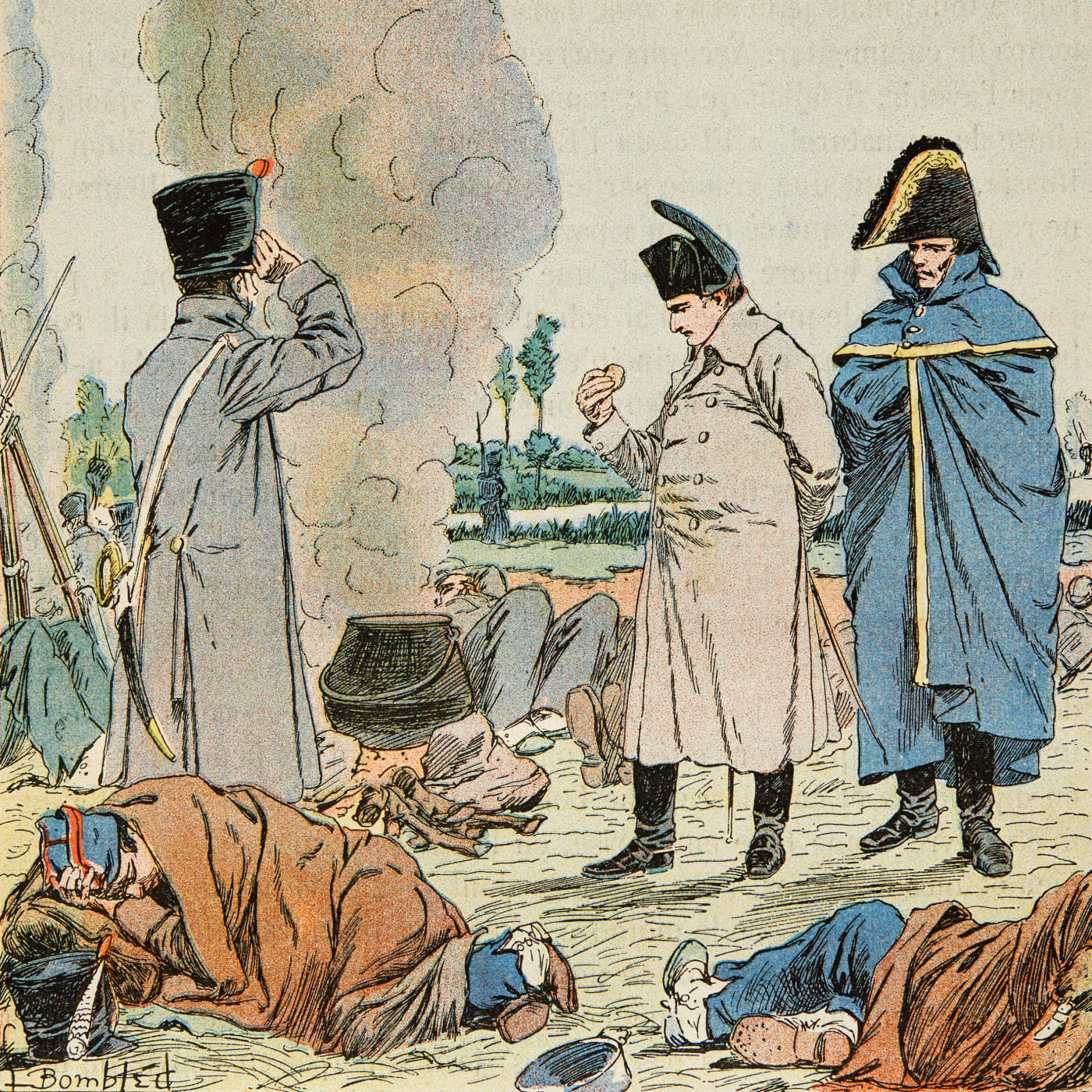napoleon-bonaparte-mange-pain-soldat