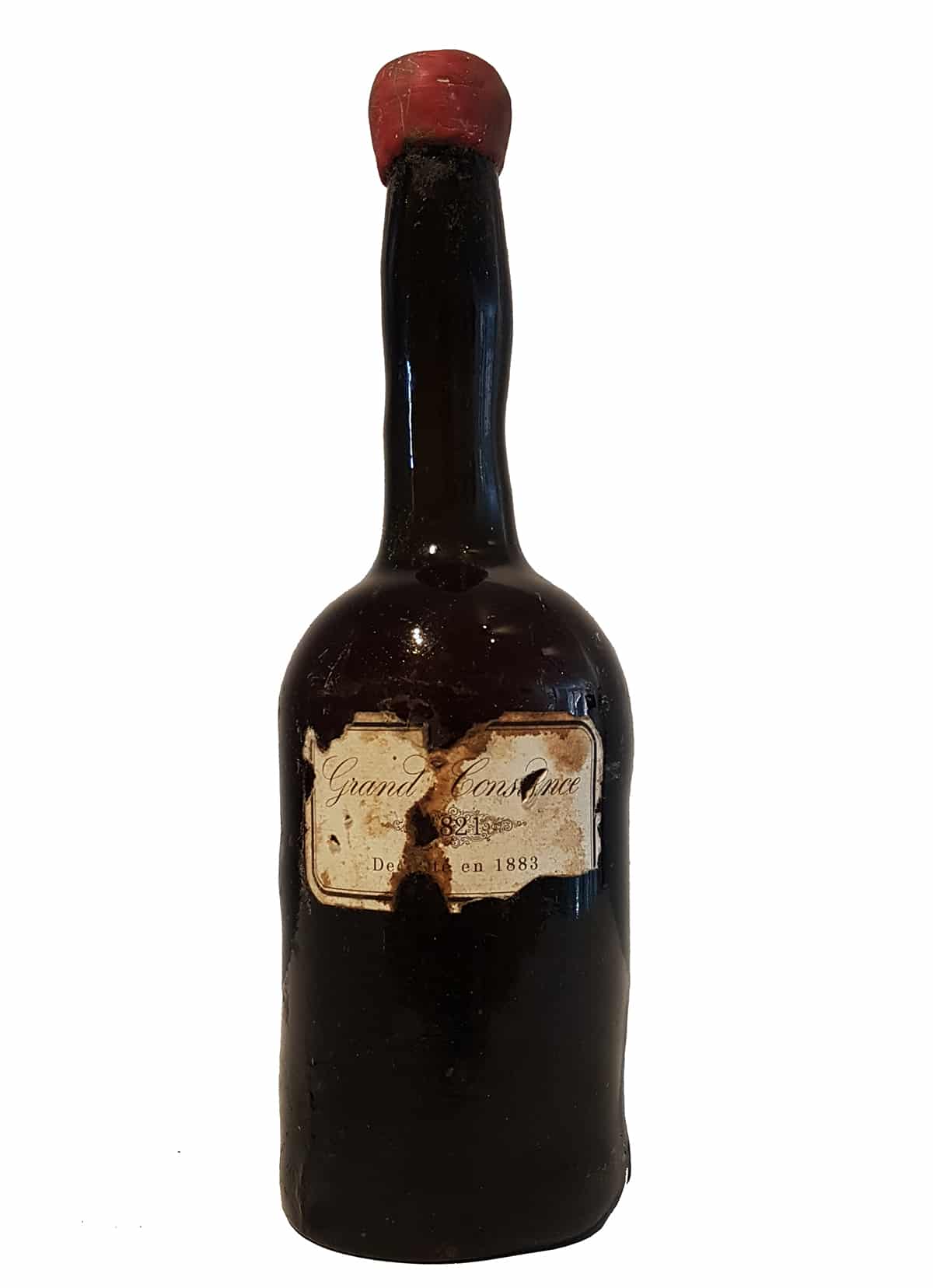 Bouteille de Grand Constance 1821 vendue aux enchères en 2016 © First Luxe Mag
