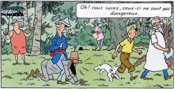 Case extraite de l’album Tintin et les Cigares du Pharaon. Les images extraites de l’œuvre de Hergé sont la propriété exclusive de MOULINSART SA © Hergé-Moulinsart 2019