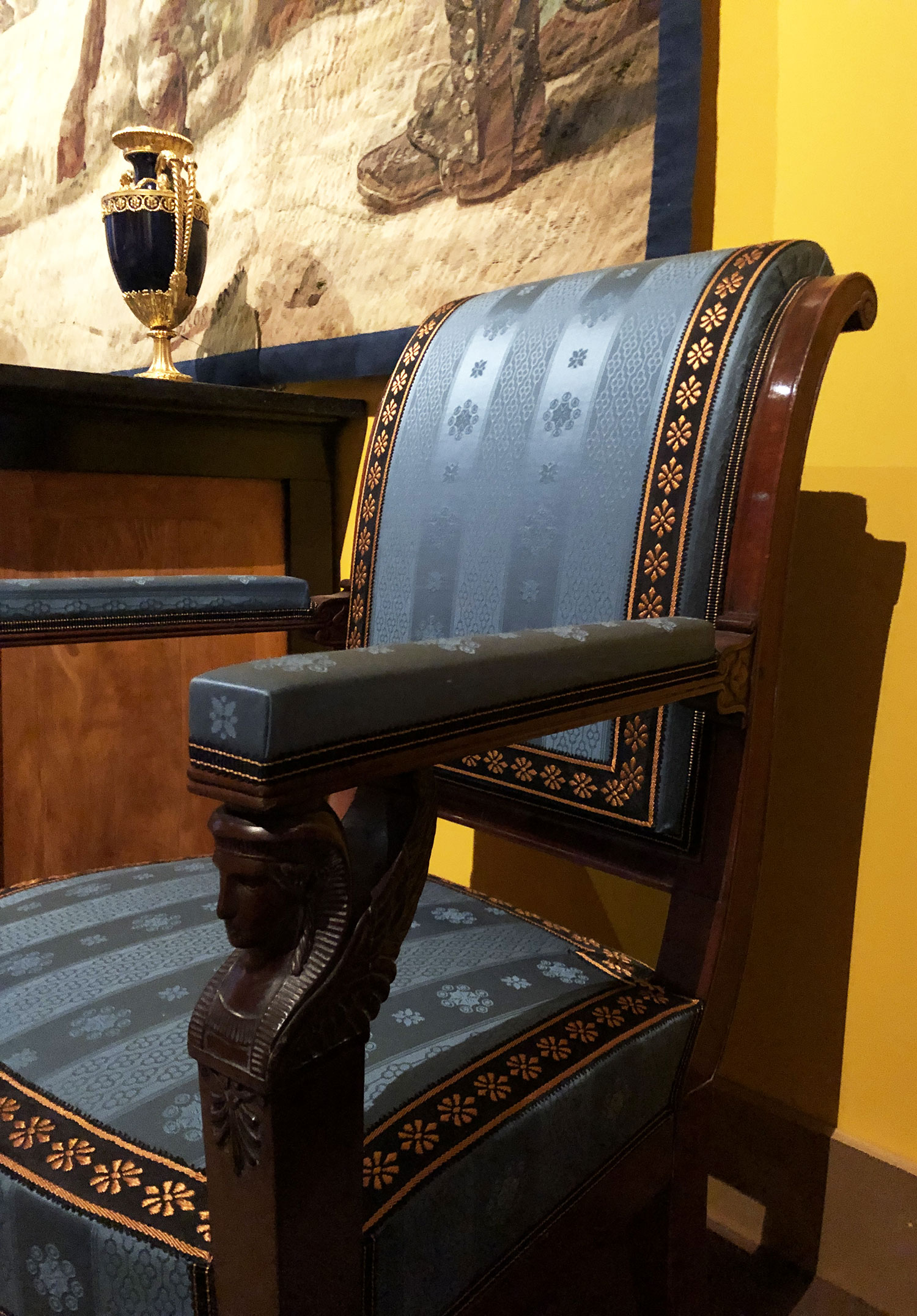 Fauteuil en acajou, Jacob Frères (1796 - 1803) © Marielle Brie de Lagerac