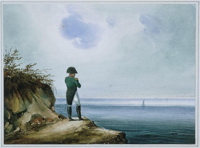 František Xaver Sandmann (1805–1856), Napoléon à Sainte-Hélène, circa 1820
